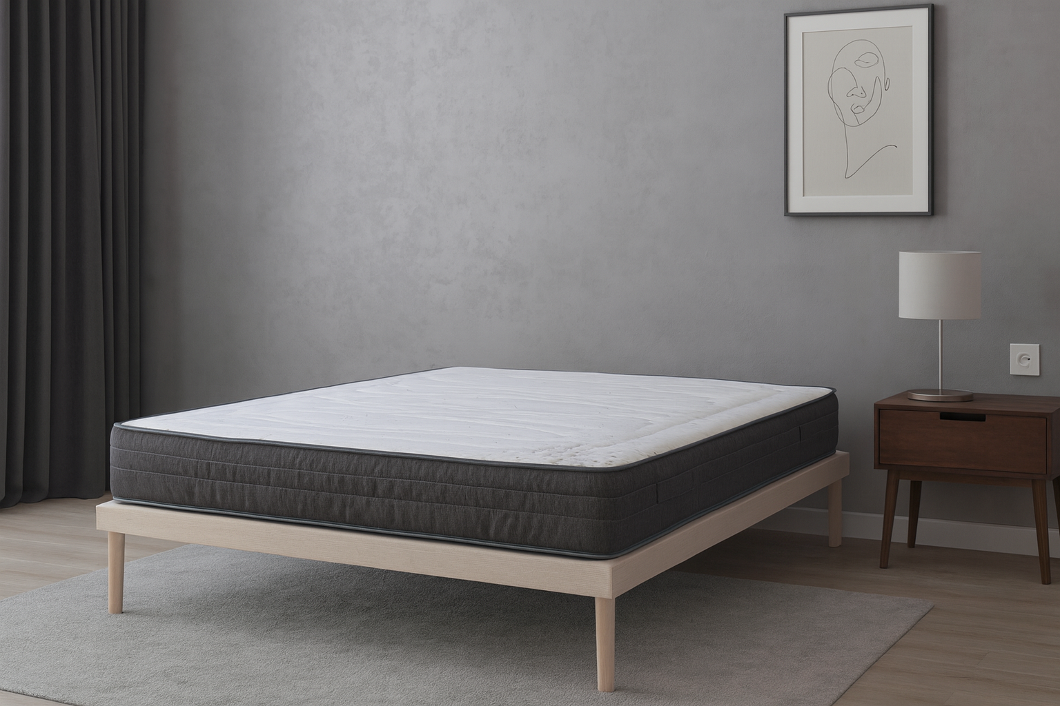 Matelas OXYGEN HR43 kg/m³ | Confort Équilibré & Soutien Ferme 5 Zones