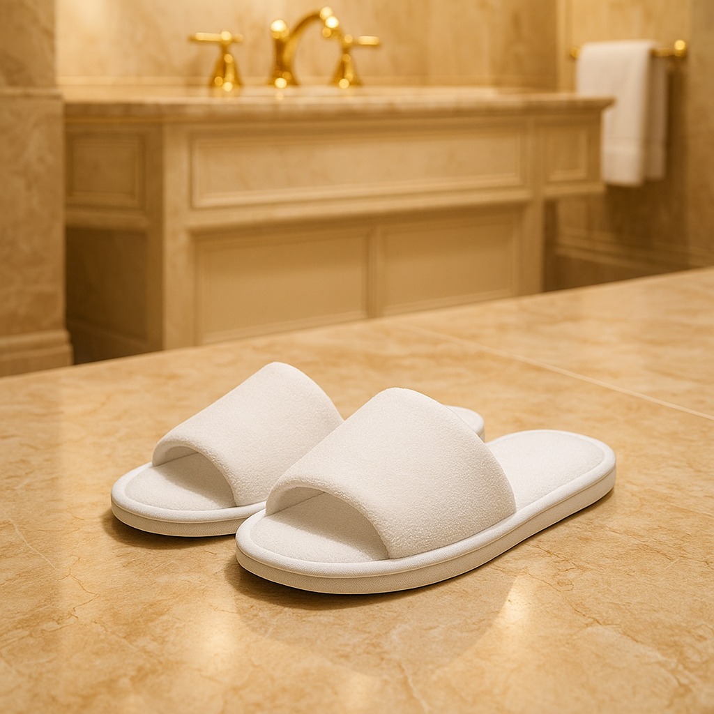 Mules hôtel & spa en coton | Confort client sur mesure