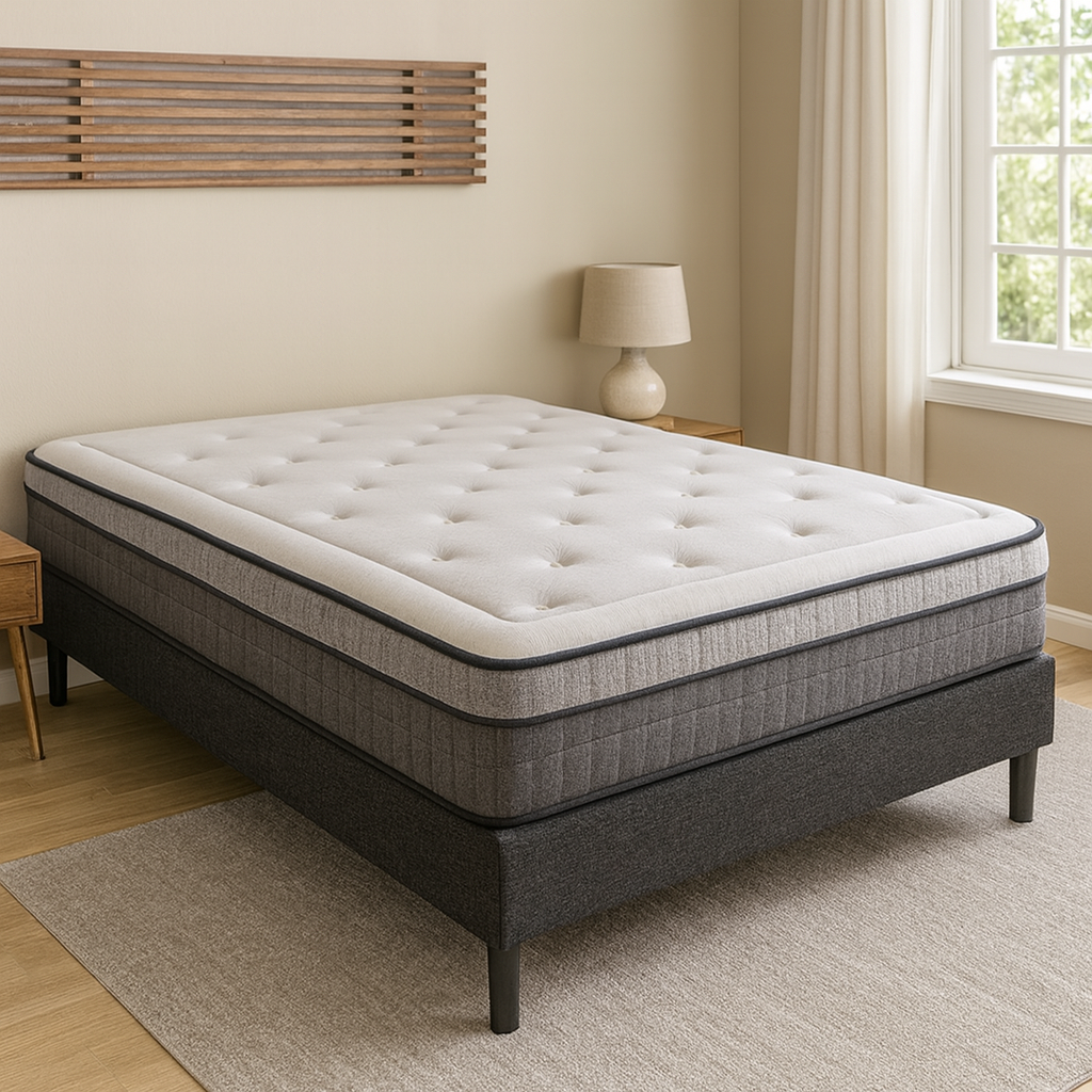 Matelas DOHA 30 cm | Mémoire de Forme & Ressorts Ensachés