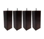 Jeu de 4 pieds carrés en bois pour sommier tapissier